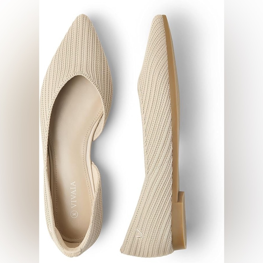 VIVAIA Melia Flat in Almond Sz41.5 NEW